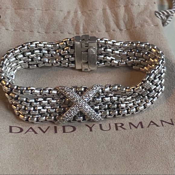 David Yurman Jewelry - "SOLD"David Yurman Diamond X Bracelet